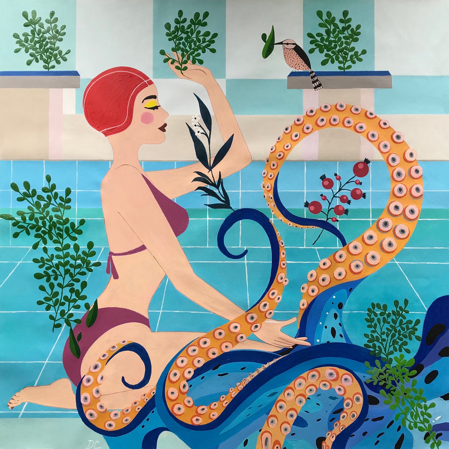 Natatorium 2 - The Woman with Octopus - Tentacles
