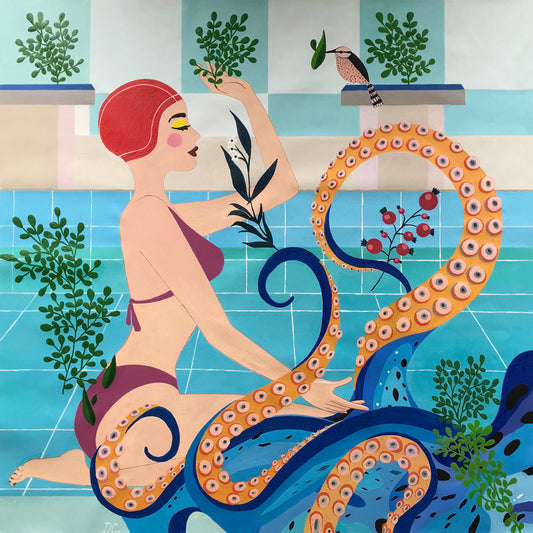 Natatorium 2 - The Woman with Octopus - Tentacles