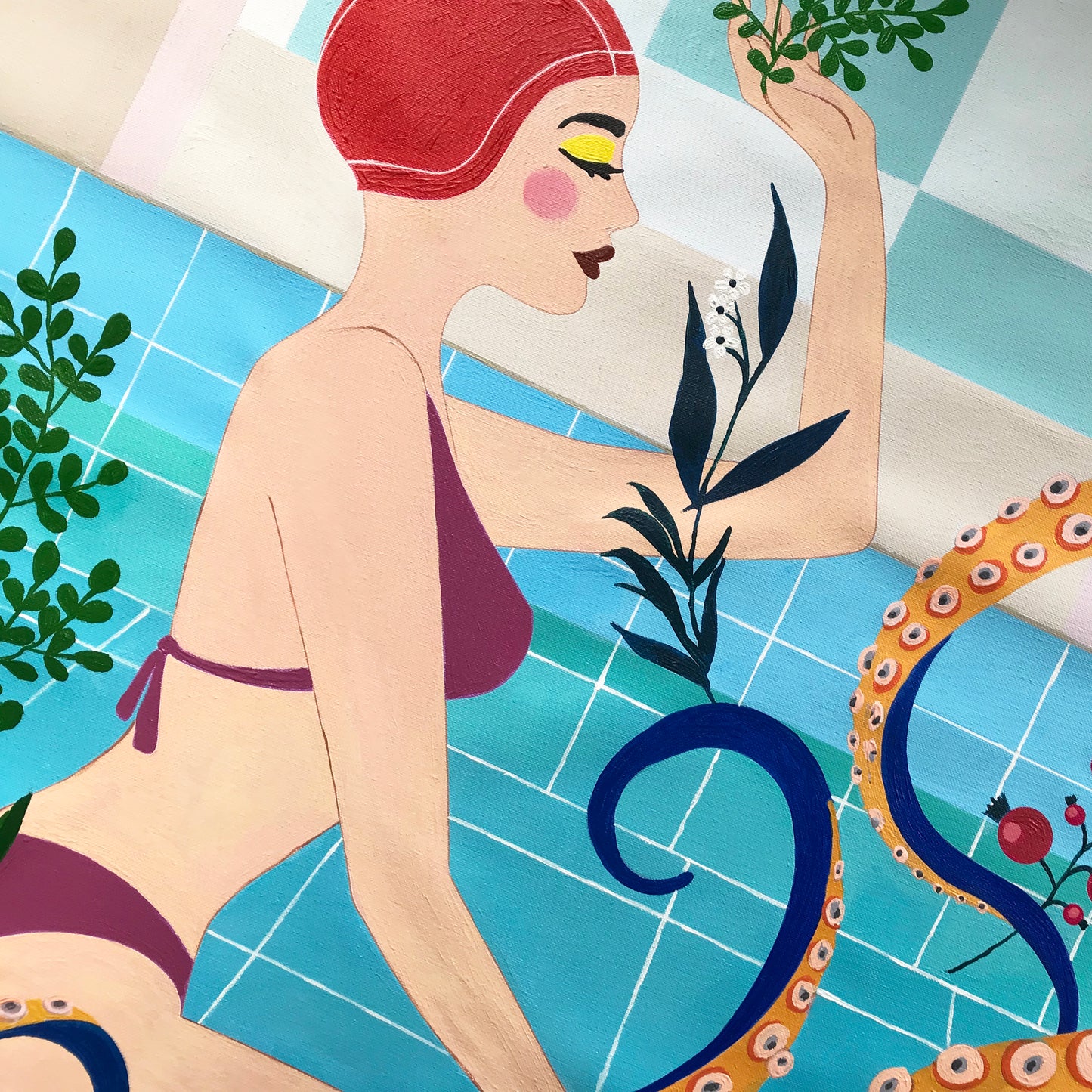 Natatorium 2 - The Woman with Octopus - Tentacles