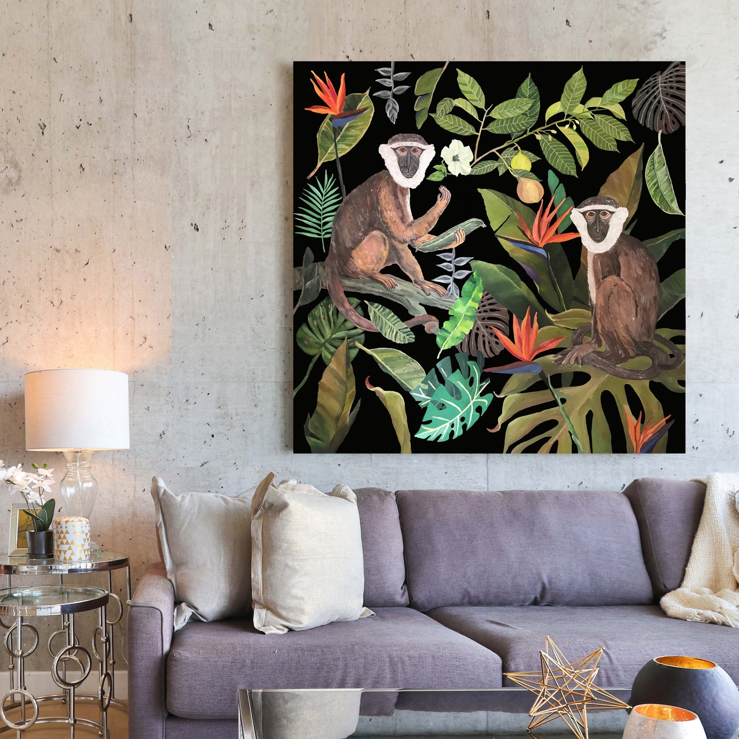 Jungle N°5 - Fern - Tropical - Monkeys