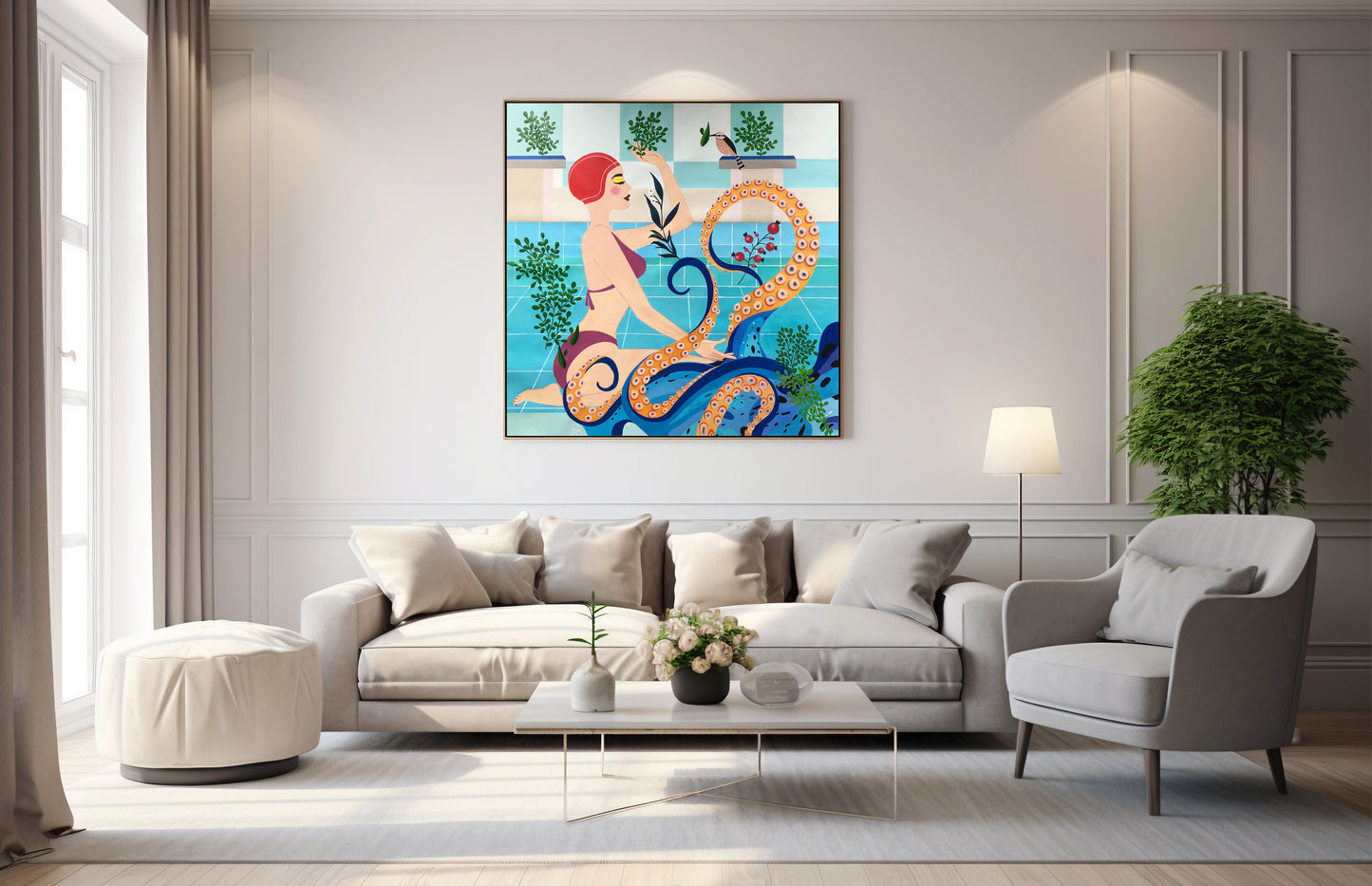 Natatorium 2 - The Woman with Octopus - Tentacles