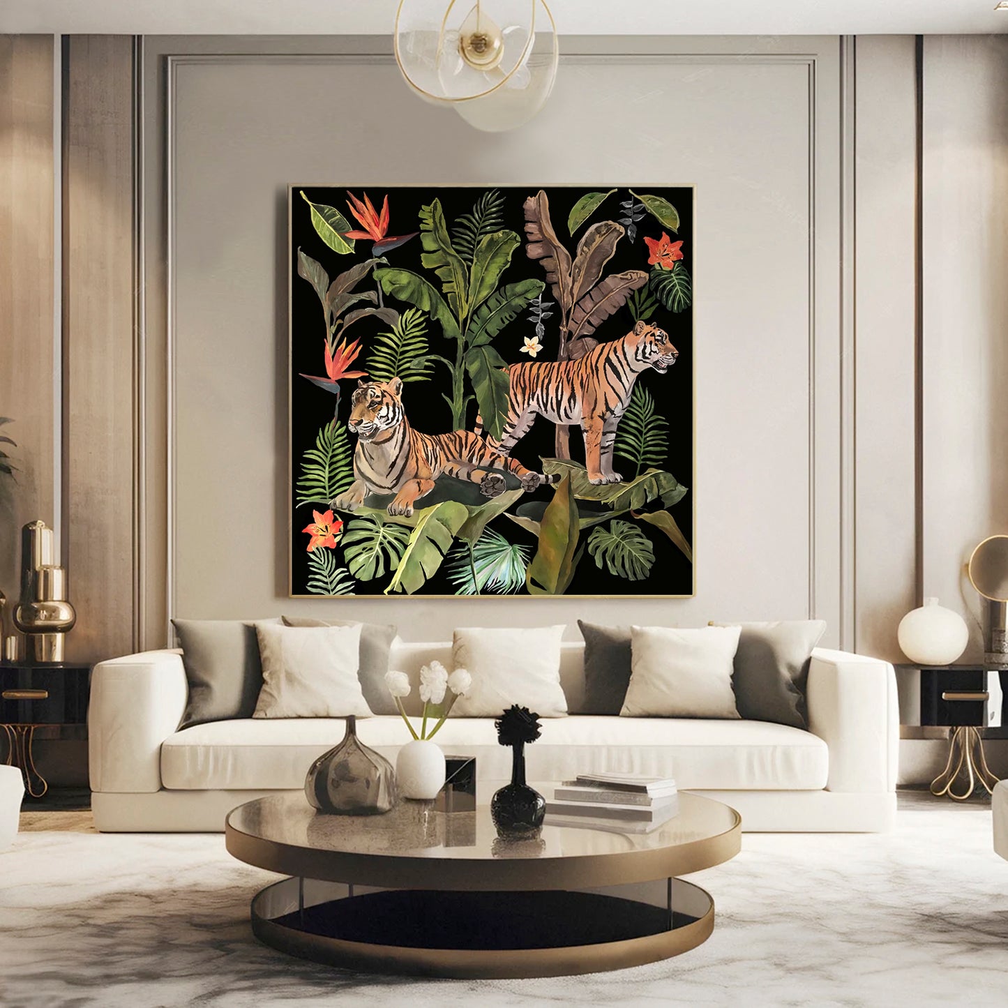 Two Tigers 2 - Painting