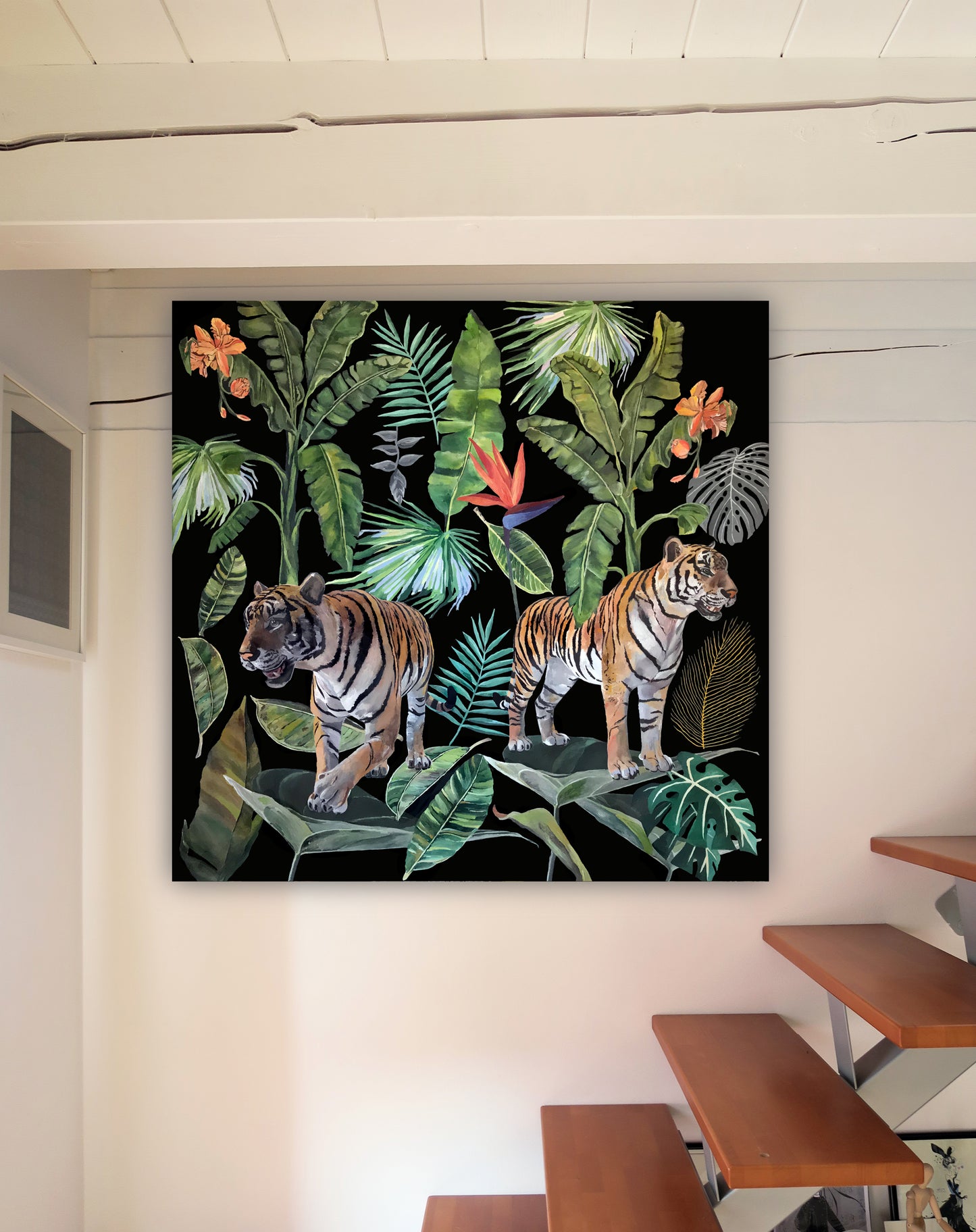 Two Tigers - Painting