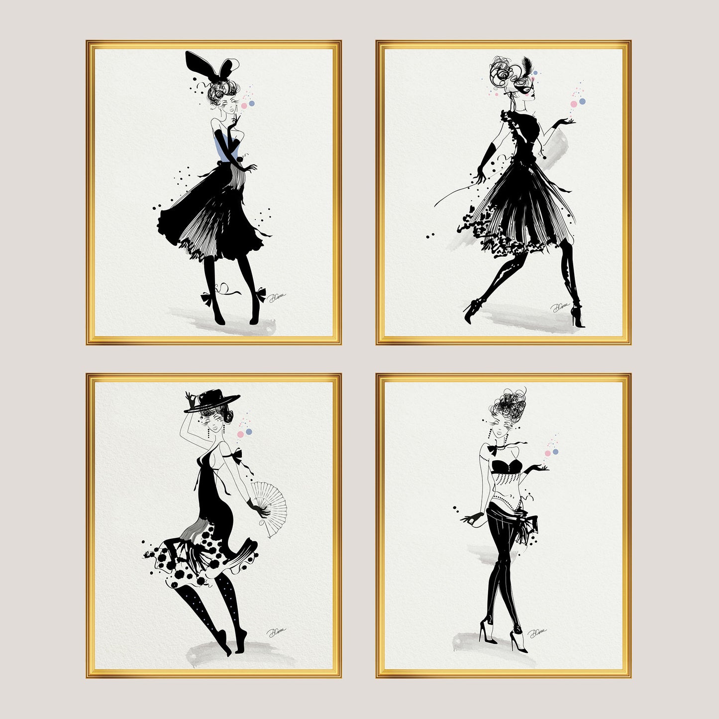 Dancers - Venice - Art Print