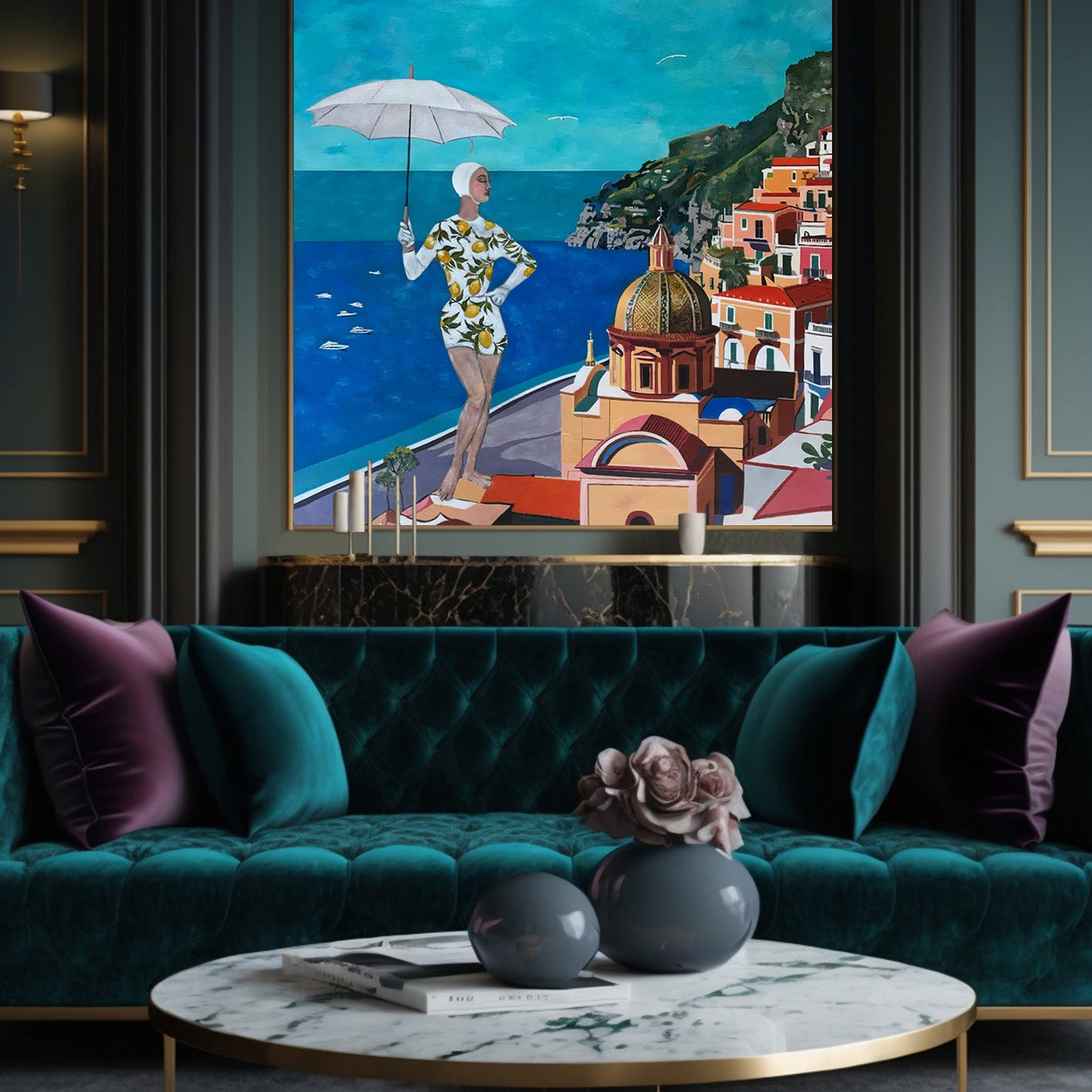 Summer Dreams - Amalfi Coast - Art Deco